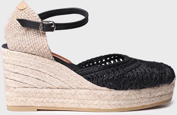 Toni Pons Espadrilles met sleehak voor dames van gehaakte stof LOVINA