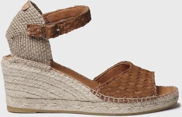 Toni Pons Espadrilles met sleehak voor dames van gevlochten leer SARAI