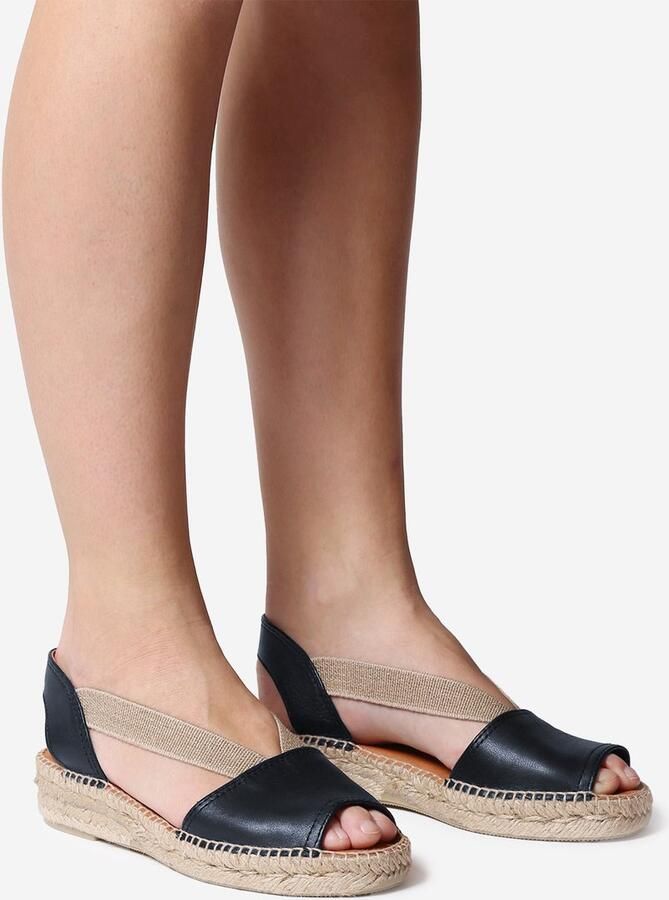 Toni Pons ETNA Platte leren sandaal met elastiek MARI