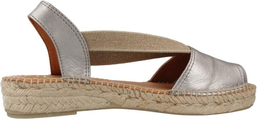 Toni Pons ETNA Platte leren sandaal met elastiek STEEL