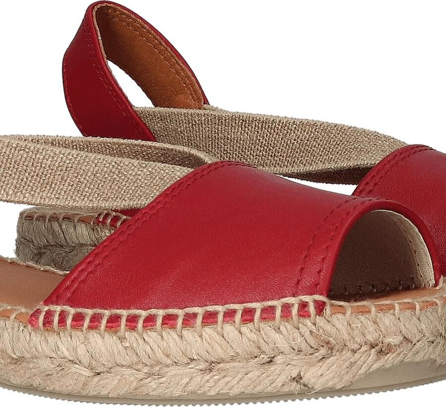Toni Pons Etna Red Leather Dames Espadrilles Instappers – - Foto 2