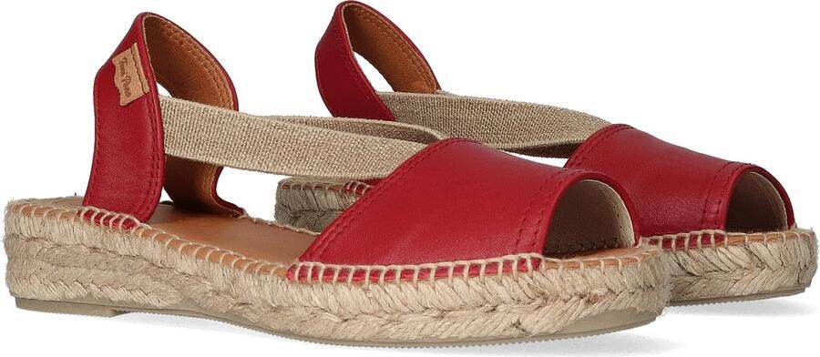 Toni Pons Etna Red Leather Dames Espadrilles Instappers – - Foto 5