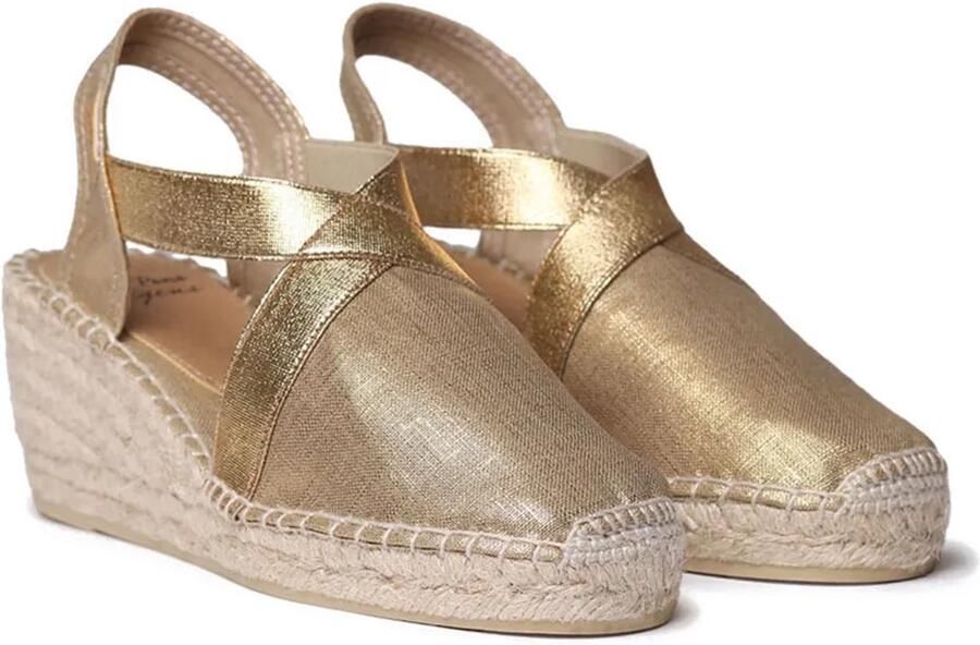 Toni Pons Fabi Wedge Espadrilles Goud Vrouw