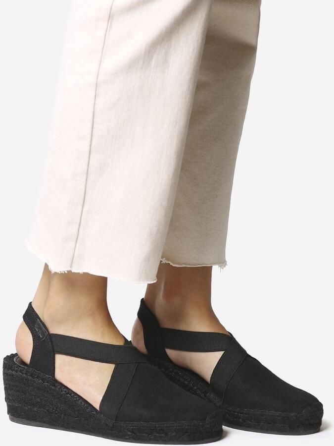 Toni Pons Dames espadrille met geverfde jute sleehak en elastiek FABI