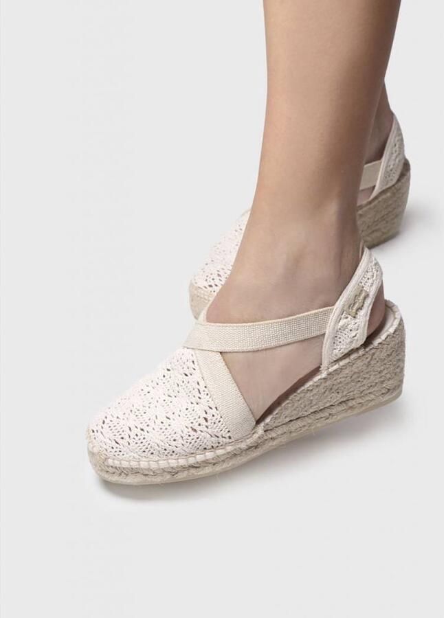 Toni Pons Geborduurde espadrille met middelhoge sleehak TERRA-AD