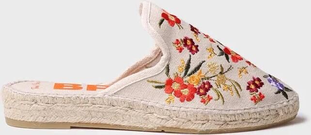 Toni Pons Geborduurde espadrille met open rug voor dames CULIP
