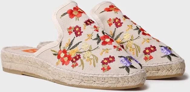 Toni Pons Geborduurde espadrille met open rug voor dames CULIP