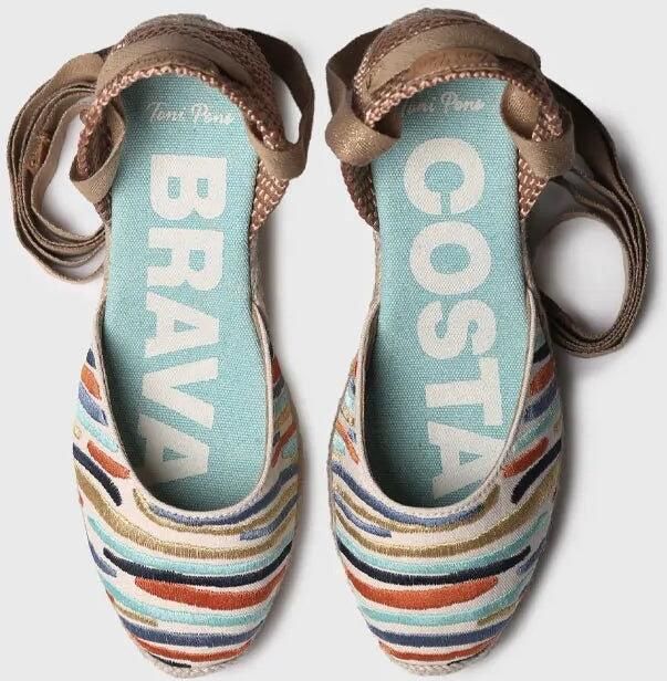 Toni Pons Geborduurde espadrilles met sleehak voor dames CASTELL