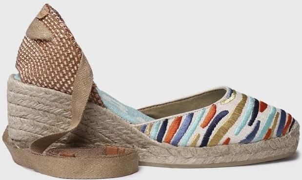 Toni Pons Geborduurde espadrilles met sleehak voor dames CASTELL