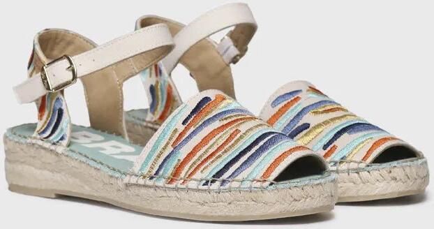 Toni Pons Geborduurde espadrilles voor dames met verstelbare enkelband GARBET