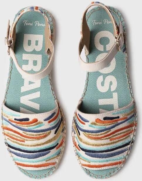 Toni Pons Geborduurde espadrilles voor dames met verstelbare enkelband GARBET