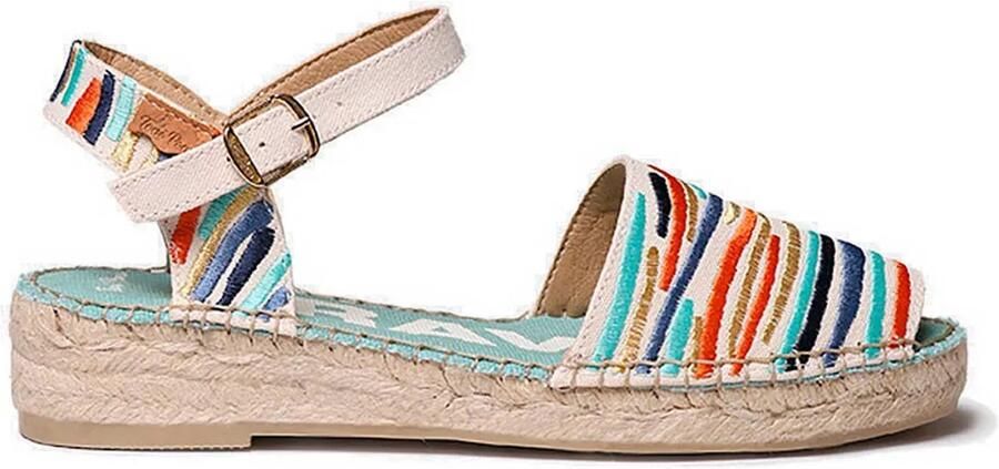 Toni Pons Geborduurde espadrilles voor dames met verstelbare enkelband GARBET