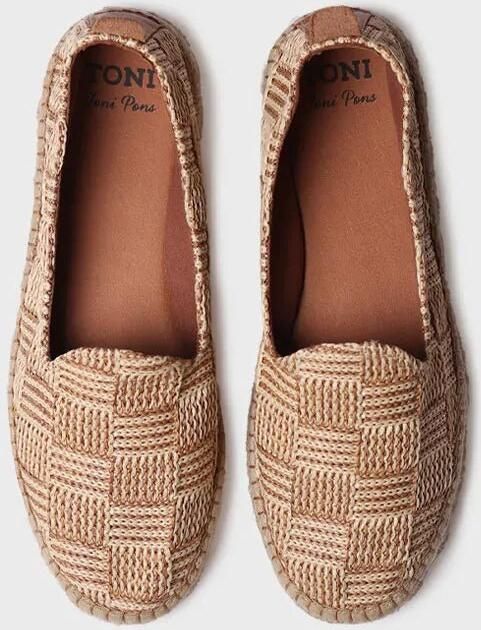 Toni Pons Gesloten espadrille van raffia voor heren met treklus aan de achterkant DARWIN