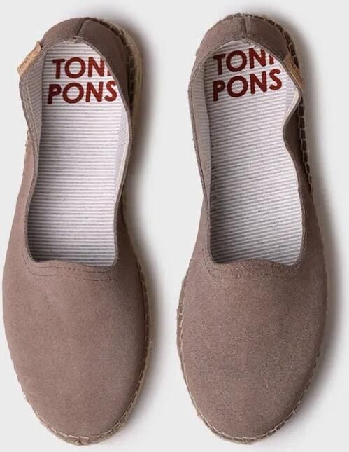 Toni Pons Gesloten espadrille voor dames van suède met jute zool KEIRA
