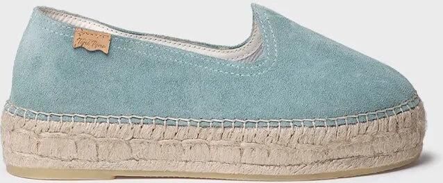 Toni Pons Gesloten espadrille voor dames van suède met jute zool KEIRA