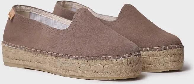 Toni Pons Gesloten espadrille voor dames van suède met jute zool KEIRA