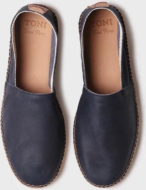 Toni Pons Gesloten espadrilles voor heren van leer met jutezool MINO