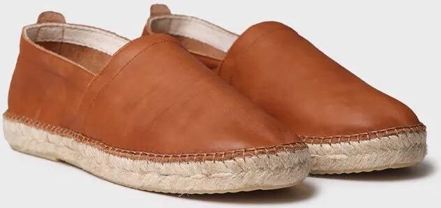 Toni Pons Gesloten espadrilles voor heren van leer met jutezool MINO