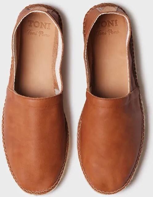 Toni Pons Gesloten espadrilles voor heren van leer met jutezool MINO