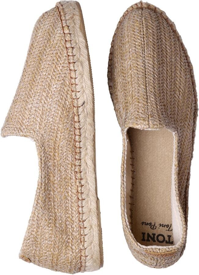 Toni Pons Gesloten espadrilles voor heren van raffia met jute zool DAMASC