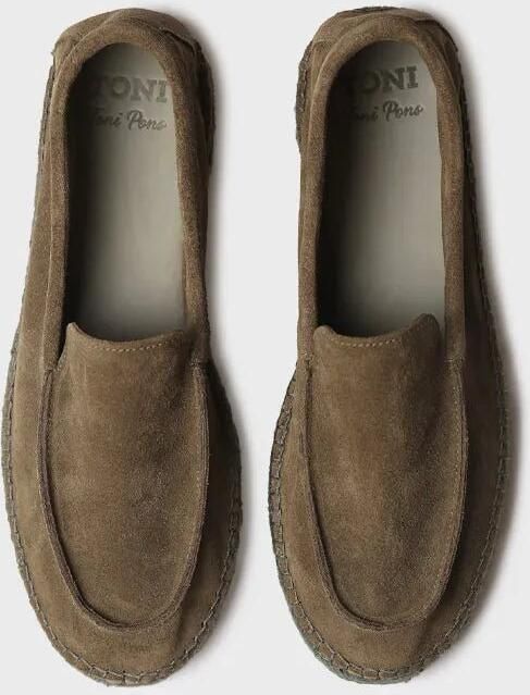 Toni Pons Gesloten espadrilles voor heren van suède met jute zool MAX