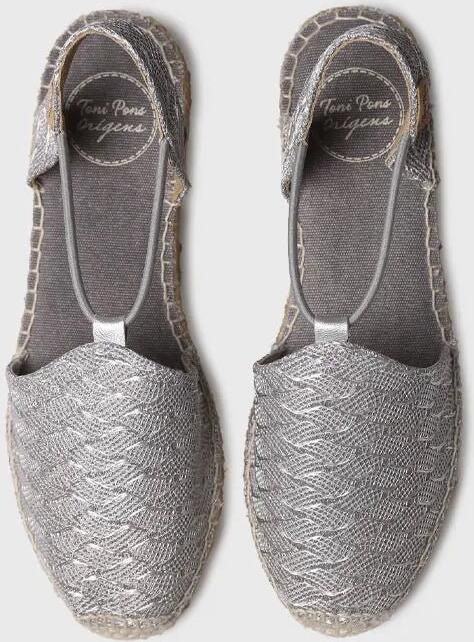 Toni Pons Glanzende platte espadrilles voor dames met elastiek NEREA-CG