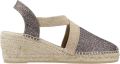 Toni Pons Glanzende veganistische espadrilles voor dames TRITON - Grijs