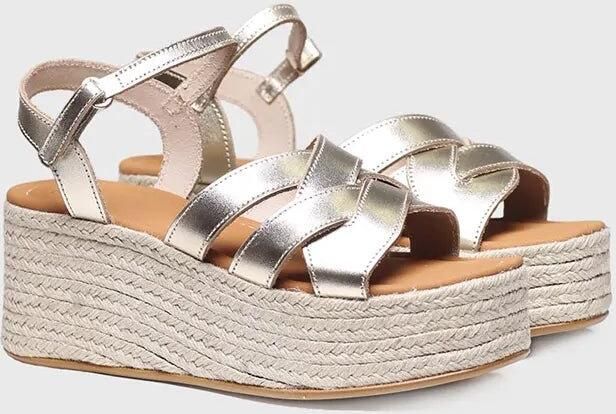 Toni Pons Gouden platform sandaal CRISTINA