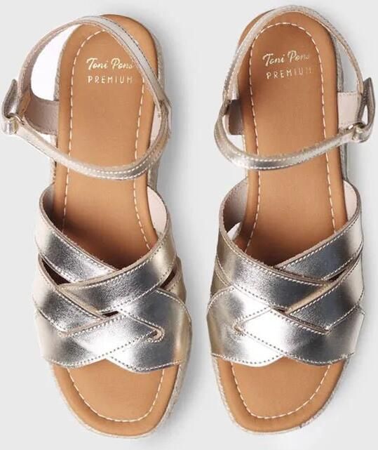 Toni Pons Gouden platform sandaal CRISTINA