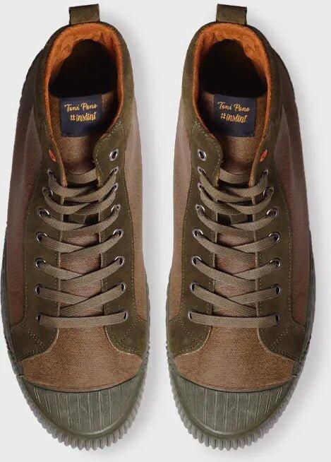 Toni Pons Heren enkellaarsje van katoen en suède GAL-BU