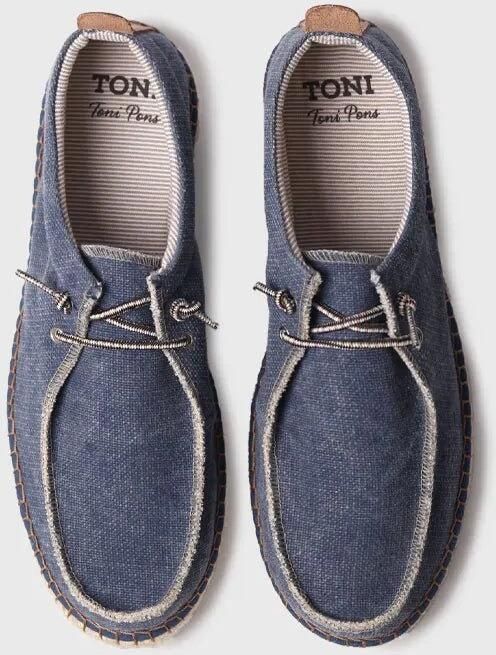 Toni Pons Heren espadrille van stof met veters ODIN