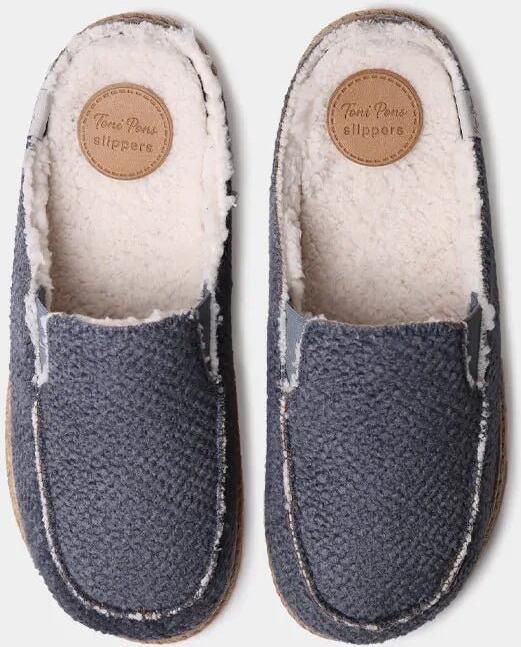 Toni Pons Herenslippers in klompstijl met jutezool NALEC