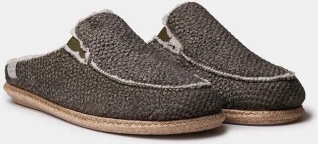 Toni Pons Herenslippers in klompstijl met jutezool NALEC