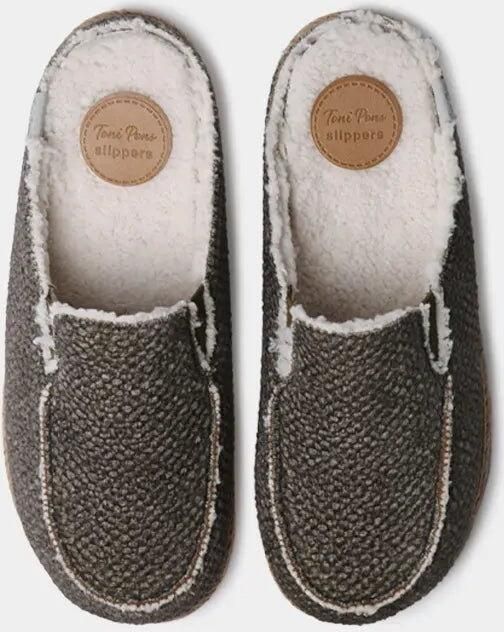 Toni Pons Herenslippers in klompstijl met jutezool NALEC