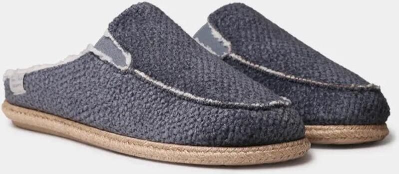 Toni Pons Herenslippers in klompstijl met jutezool NALEC