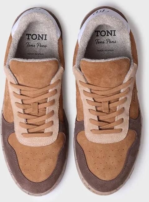 Toni Pons Herensneaker van suède en leer DANIEL