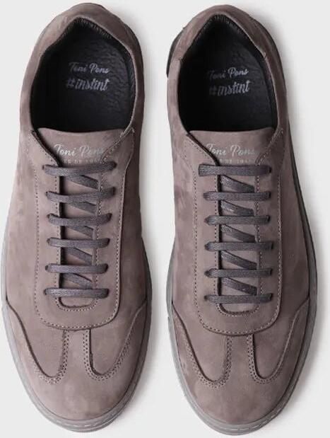 Toni Pons Herensneakers met vetersluiting van nubuckleer JORDI