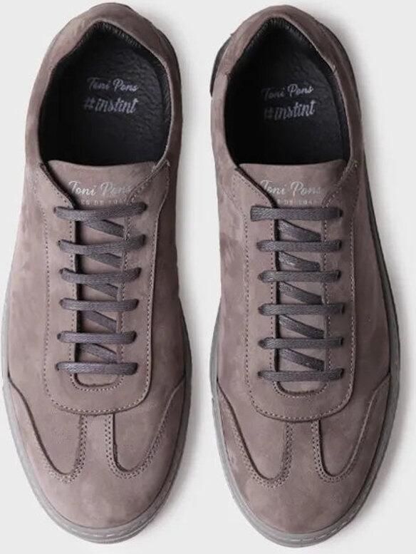 Toni Pons Herensneakers met vetersluiting van nubuckleer JORDI