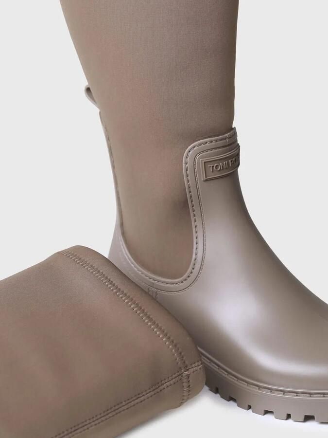 Toni Pons Hoge regenlaarzen voor dames van rubber en Lycra CARDIFF