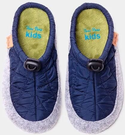 Toni Pons Kinderslippers van vilt en gewatteerde stof LAND-UM