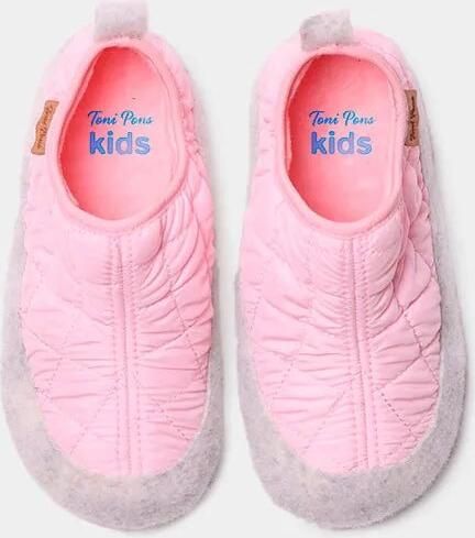 Toni Pons Kinderslippers van vilt en gewatteerde stof LIOR-UM