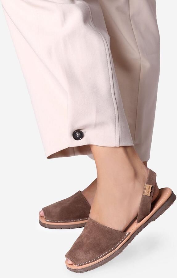 Toni Pons Klassieke Menorcaanse damessandalen van suède MAO-QT