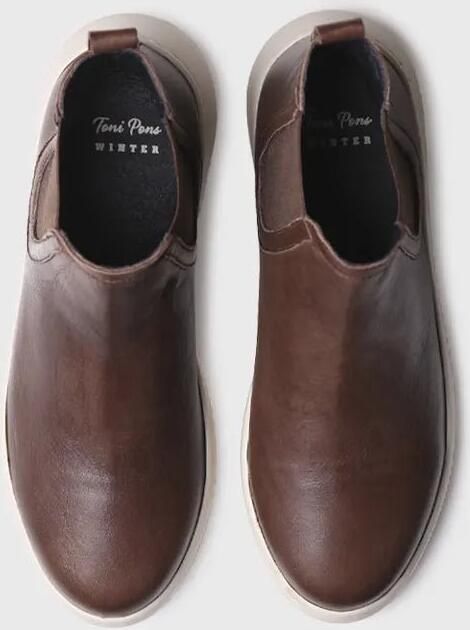 Toni Pons Leren enkellaarsjes voor dames met elastische zijpanelen PADUA