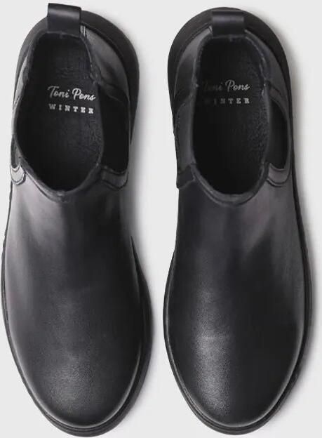 Toni Pons Leren enkellaarsjes voor dames met elastische zijpanelen PADUA