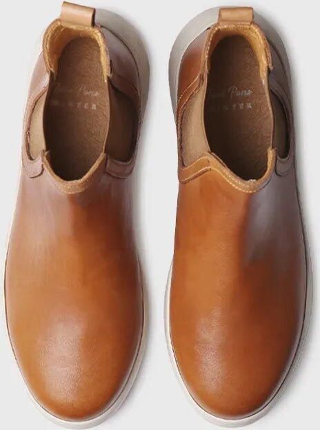 Toni Pons Leren enkellaarsjes voor dames met elastische zijpanelen PADUA