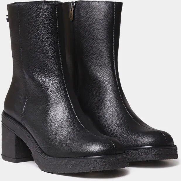 Toni Pons Leren enkellaarsjes voor dames met plateauzool en brede hak PIANI-PO