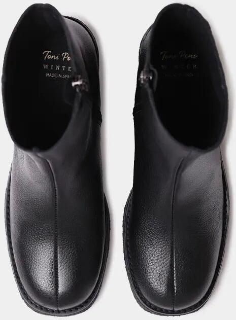 Toni Pons Leren enkellaarsjes voor dames met plateauzool en brede hak PIANI-PO