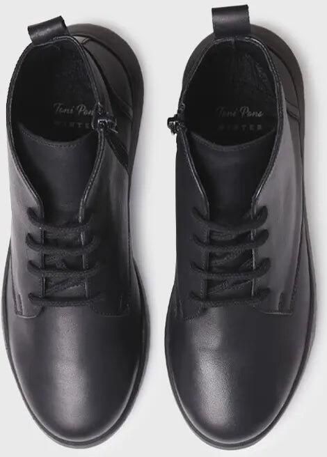 Toni Pons Leren enkellaarsjes voor dames met veters PESCARA