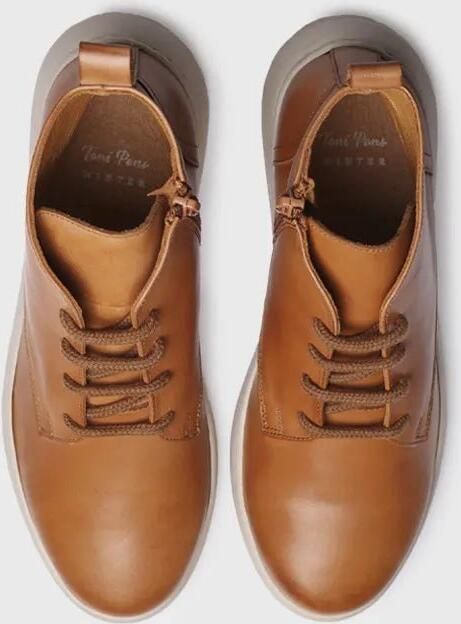 Toni Pons Leren enkellaarsjes voor dames met veters PESCARA