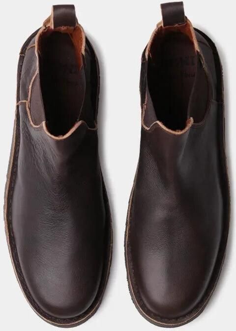 Toni Pons Leren enkellaarsjes voor heren met elastische zijpanelen OCTAVI